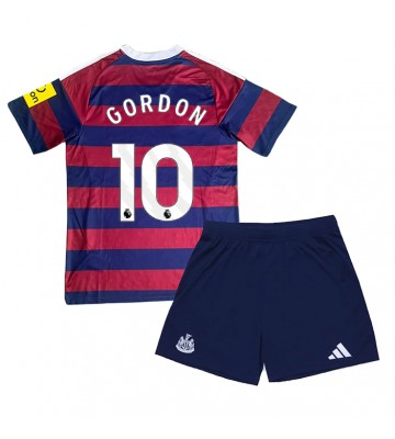 Newcastle United Anthony Gordon #10 Segunda Equipación Niños 2024-25 Manga Corta (+ Pantalones cortos)